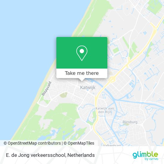 E. de Jong verkeersschool Karte