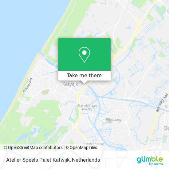 Atelier Speels Palet Katwijk Karte