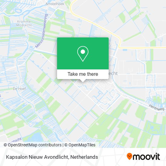 Kapsalon Nieuw Avondlicht map