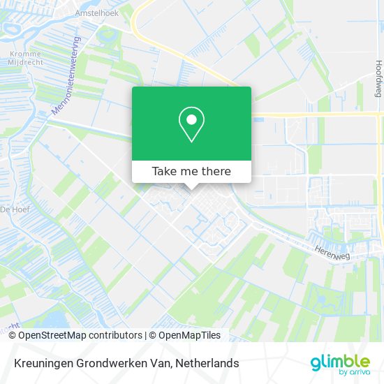 Kreuningen Grondwerken Van map