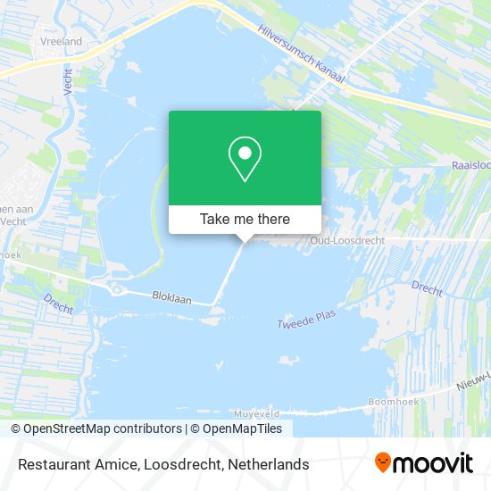 Restaurant Amice, Loosdrecht Karte