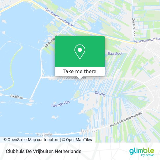 Clubhuis De Vrijbuiter map