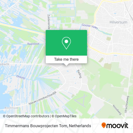 Timmermans Bouwprojecten Tom map