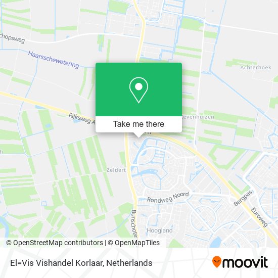 El=Vis Vishandel Korlaar map