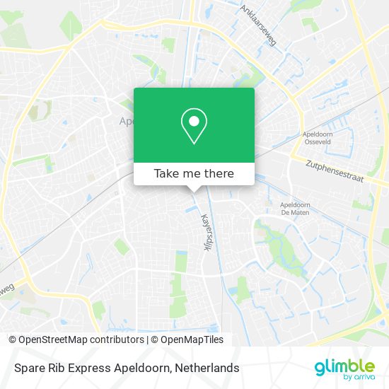 Spare Rib Express Apeldoorn Karte