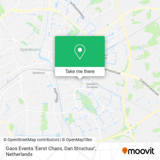 Gaos Events 'Eerst Chaos, Dan Structuur' map