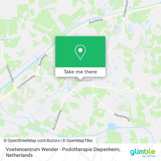 Voetencentrum Wender - Podotherapie Diepenheim Karte