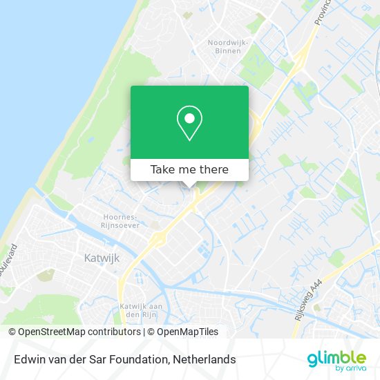 Edwin van der Sar Foundation map