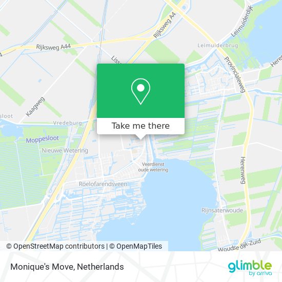 Monique's Move map