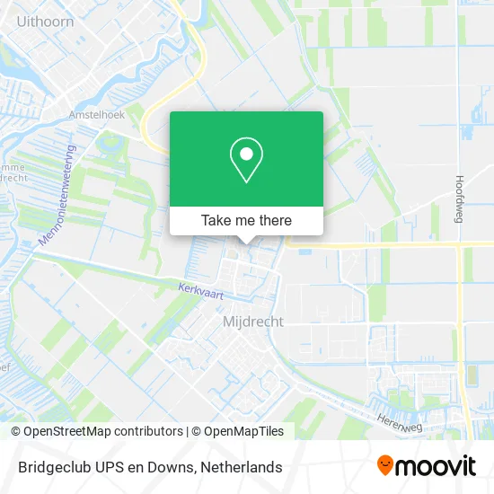 Bridgeclub UPS en Downs map