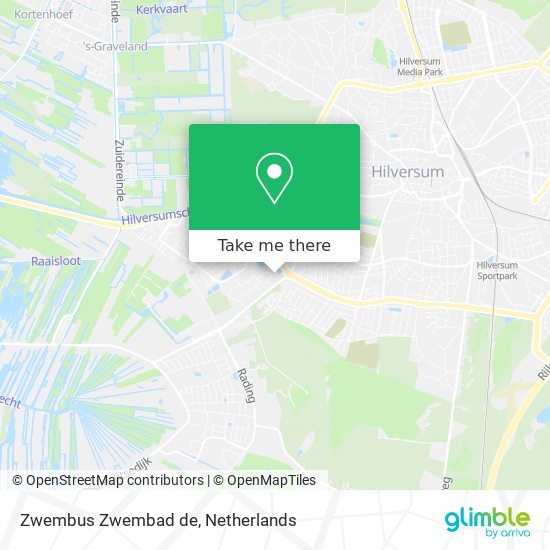 Zwembus Zwembad de map