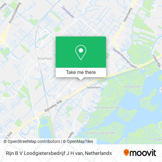 Rijn B V Loodgietersbedrijf J H van map
