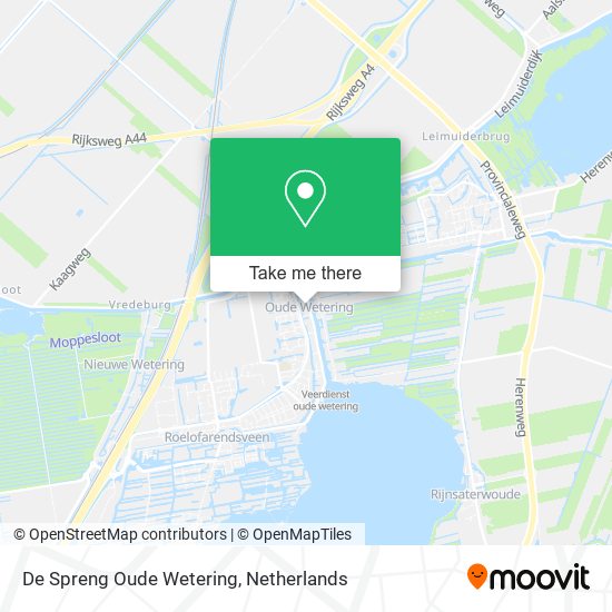 De Spreng Oude Wetering map