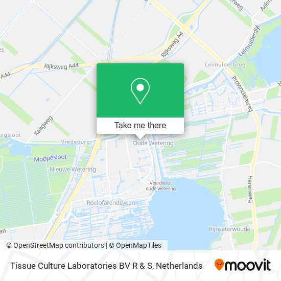 Tissue Culture Laboratories BV R & S map