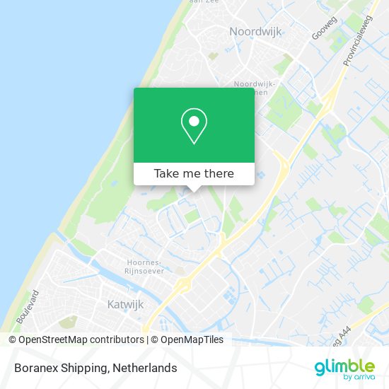 Boranex Shipping map