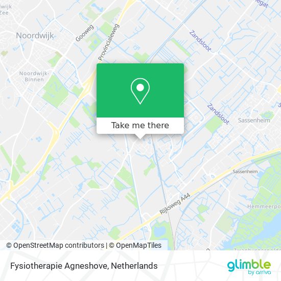 Fysiotherapie Agneshove map