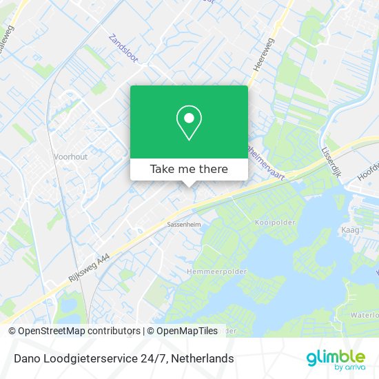 Dano Loodgieterservice 24/7 map