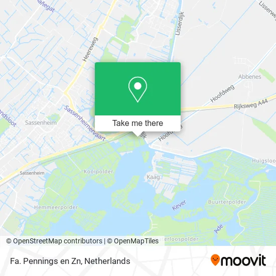 Fa. Pennings en Zn map