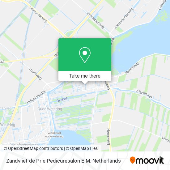 Zandvliet-de Prie Pedicuresalon E M map