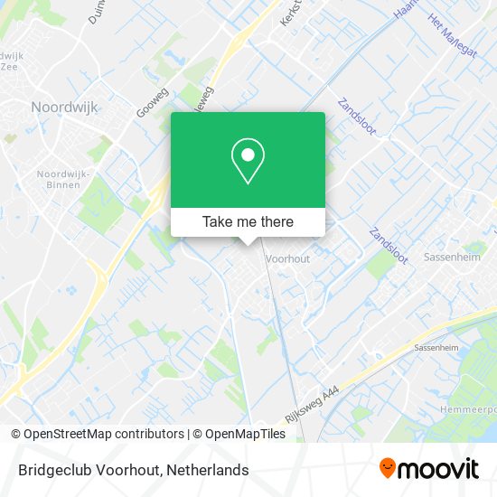 Bridgeclub Voorhout map