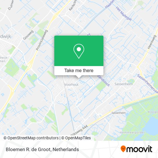 Bloemen R. de Groot map