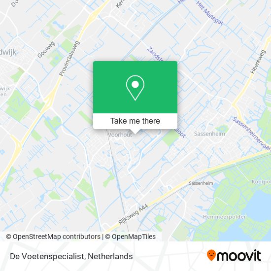 De Voetenspecialist map