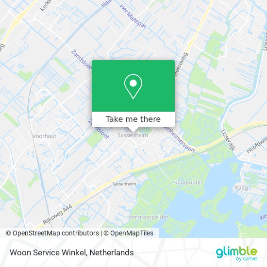 Woon Service Winkel map