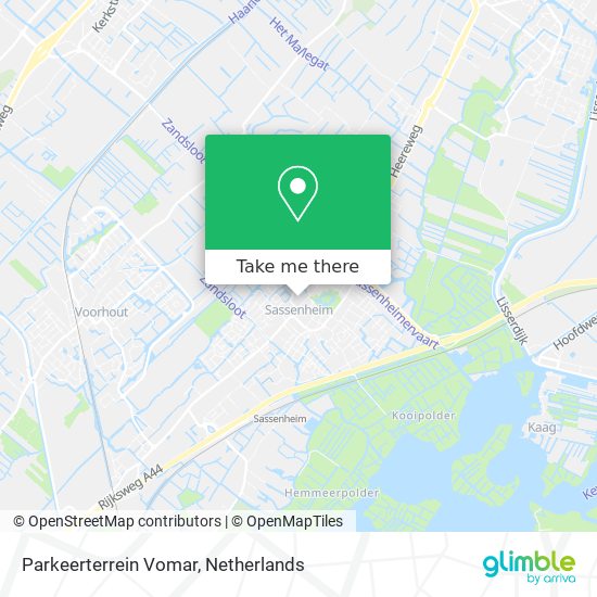 Parkeerterrein Vomar Karte