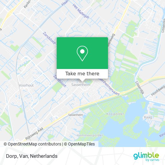 Dorp, Van map