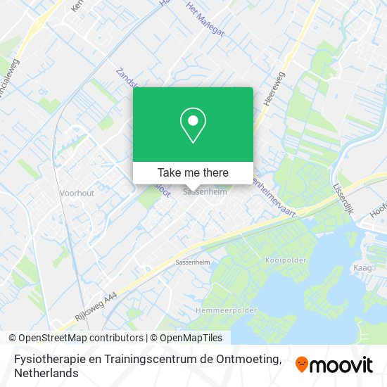 Fysiotherapie en Trainingscentrum de Ontmoeting Karte