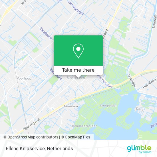 Ellens Knipservice map