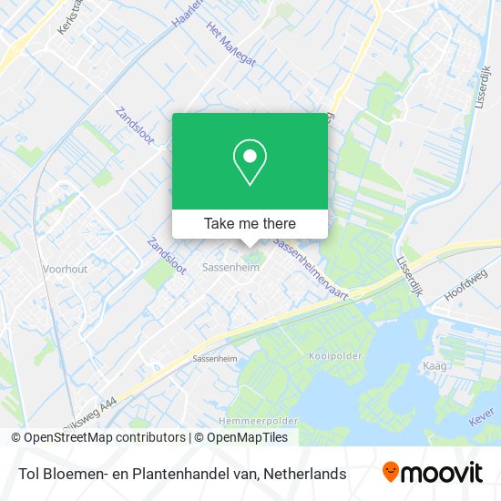 Tol Bloemen- en Plantenhandel van map