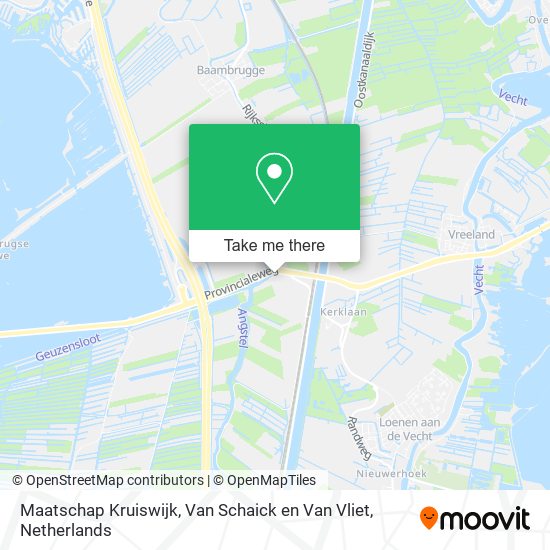 Maatschap Kruiswijk, Van Schaick en Van Vliet Karte