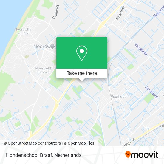 Hondenschool Braaf map