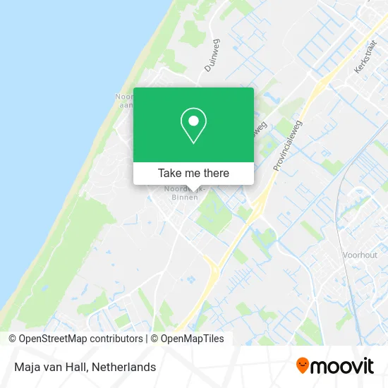 Maja van Hall map