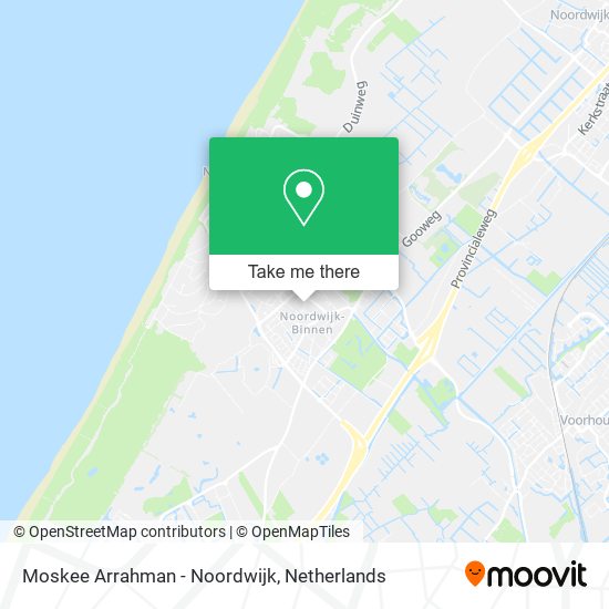 Moskee Arrahman - Noordwijk map