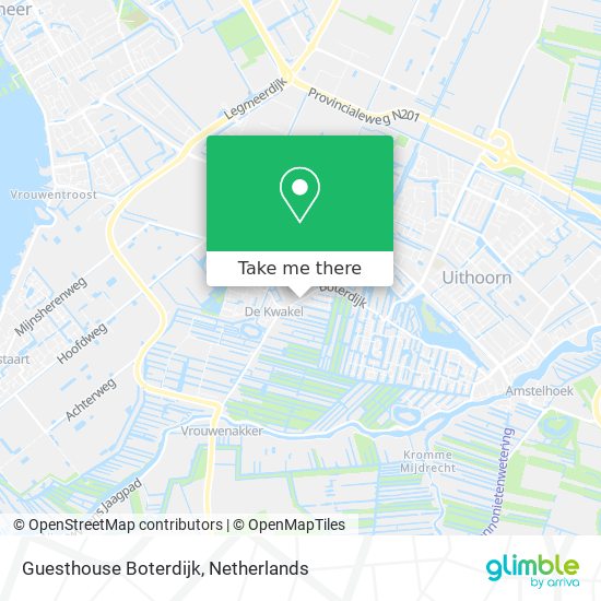 Guesthouse Boterdijk map