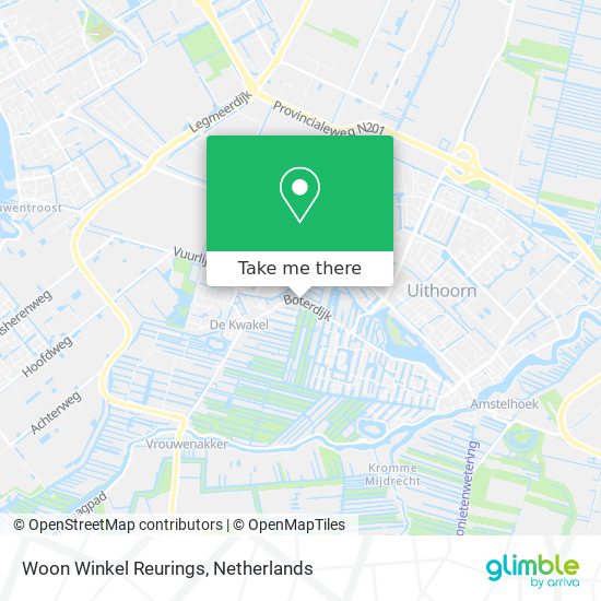 Woon Winkel Reurings map