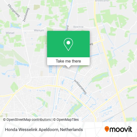 Honda Wesselink Apeldoorn Karte