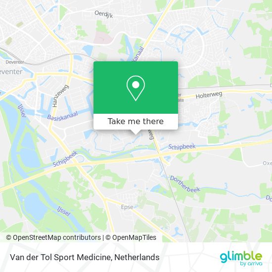 Van der Tol Sport Medicine Karte