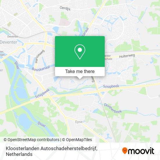 Kloosterlanden Autoschadeherstelbedrijf map