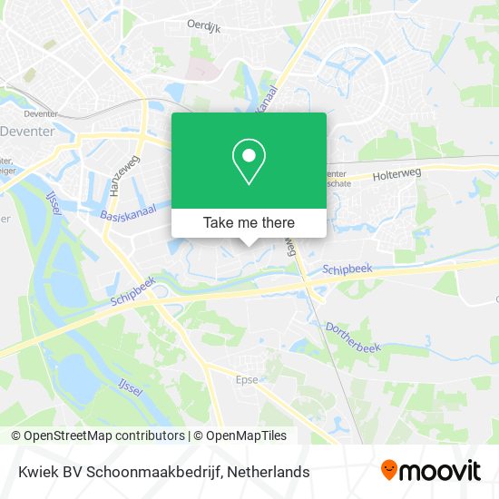 Kwiek BV Schoonmaakbedrijf Karte