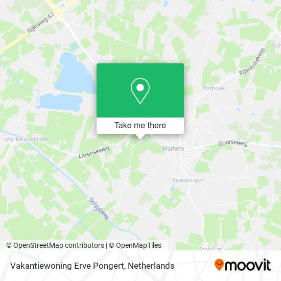 Vakantiewoning Erve Pongert map