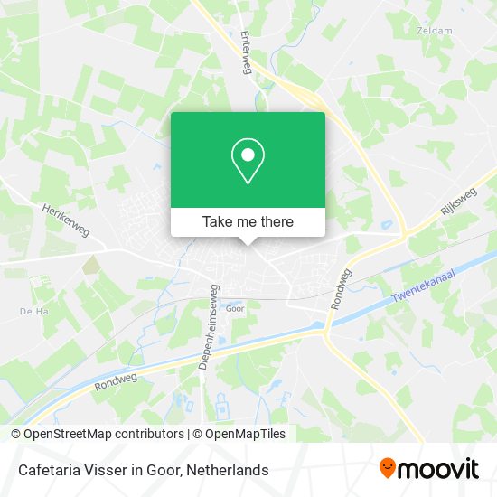 Cafetaria Visser in Goor map