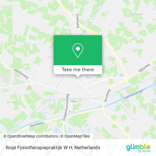 Roijé Fysiotherapiepraktijk W H map