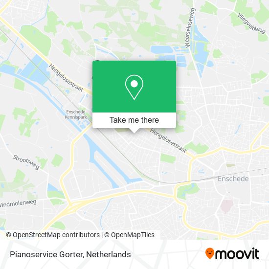 Pianoservice Gorter map