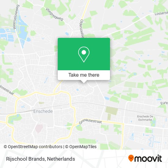 Rijschool Brands map