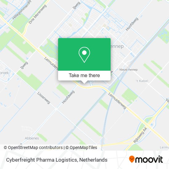 Cyberfreight Pharma Logistics map