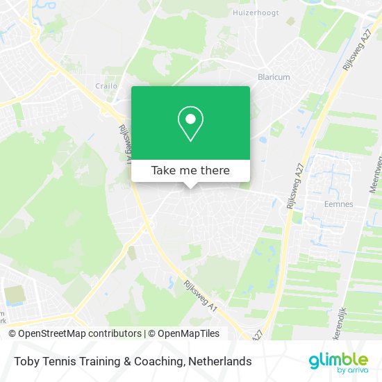 Toby Tennis Training & Coaching Karte