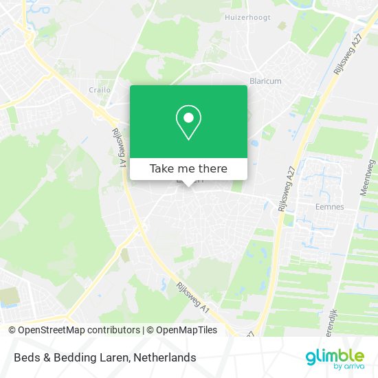 Beds & Bedding Laren map